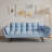  74-Inch Antique Navy Blue Convertible Futon Sofa Bed, Modern Sleeper Couch for Small Living Rooms-97755383