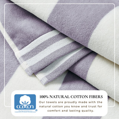  Edgartown 100% Cotton Modern  Stripe Beach Towels