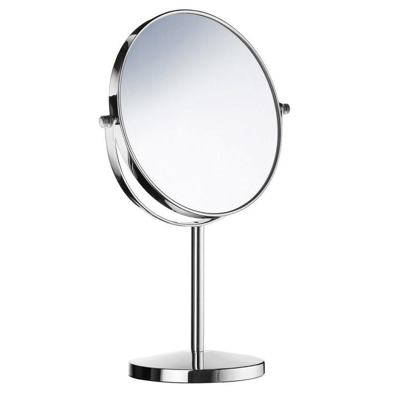 Miroir de maquillage / rasage autoportant à grossissement de 7 po et normal 