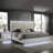 Platform bed with LED-1091368847