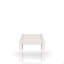 Table à pieds extensible avec incrustation en métal - vanille