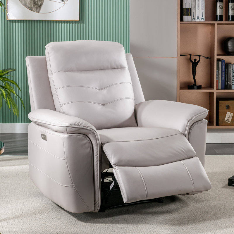 Ensemble de salon inclinable 3 pièces Alteo, Gris clair