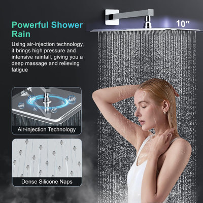 10 Inch Square Shower Faucet