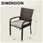 Chaise d'appoint 2 pièces en osier