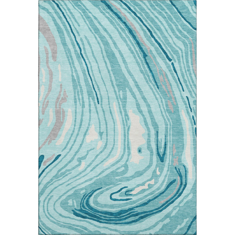 Tapis tourbillon AMF1051 lavable à la machine de qualité supérieure, Rectangle 2 pi 6 po x 3 pi 10 po