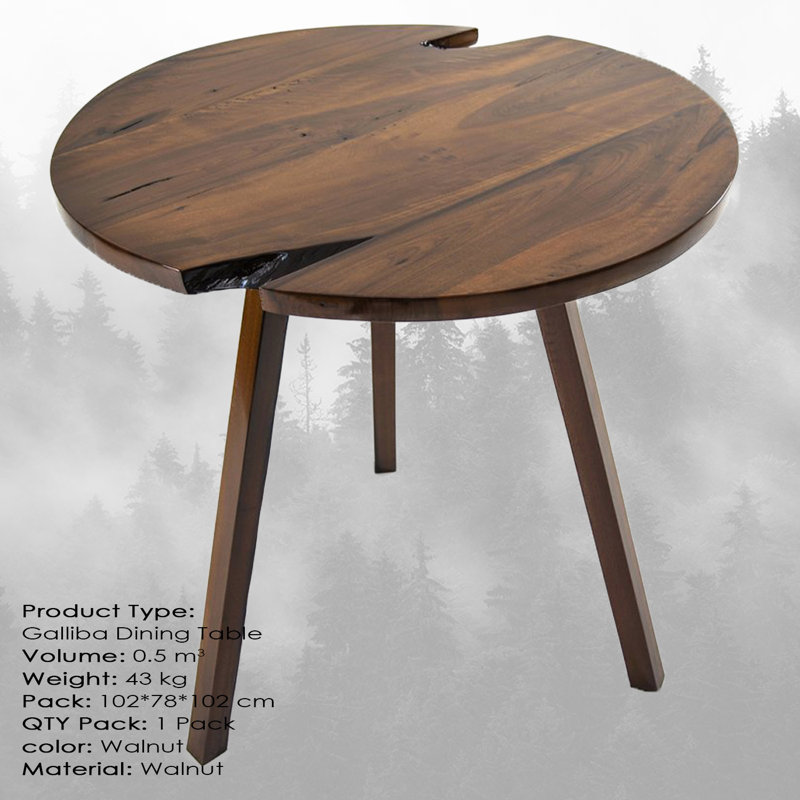 Hochstetler Round Restaurant Table, H76 x L100 x W100cm