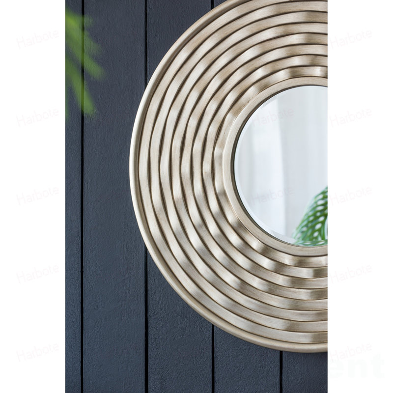 Miroir rond D31,3 x 2 pouces, miroir mural décoratif
