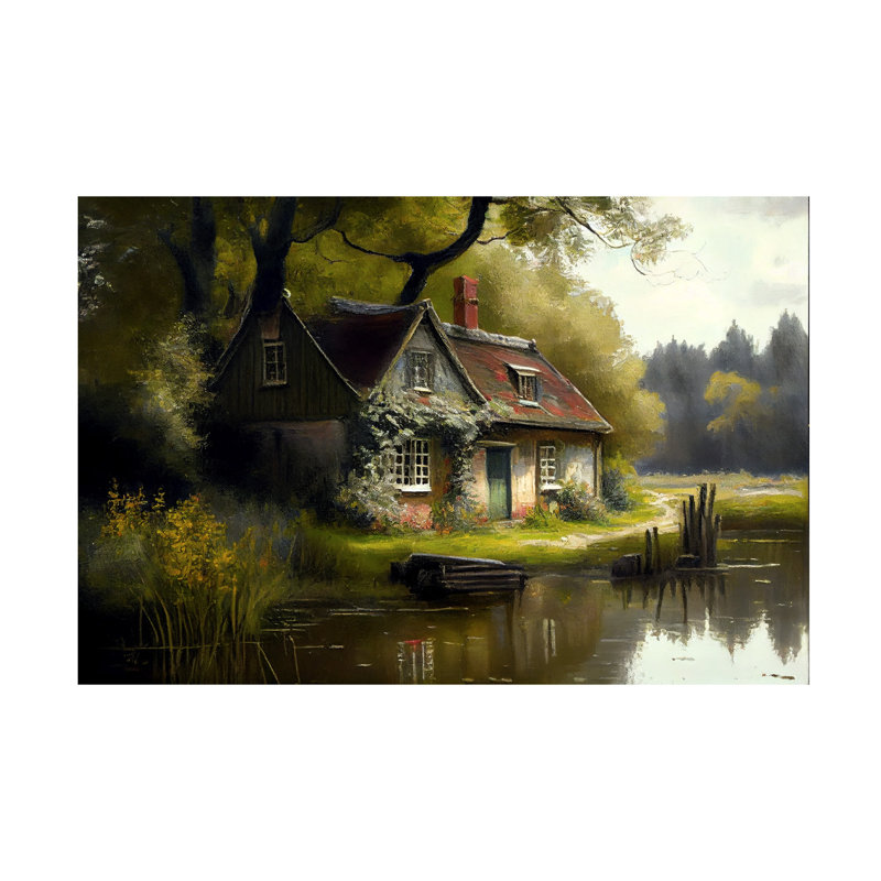 Art sur toile Sasha Cabin VI, H 12 po x l 19 po x P 2 po