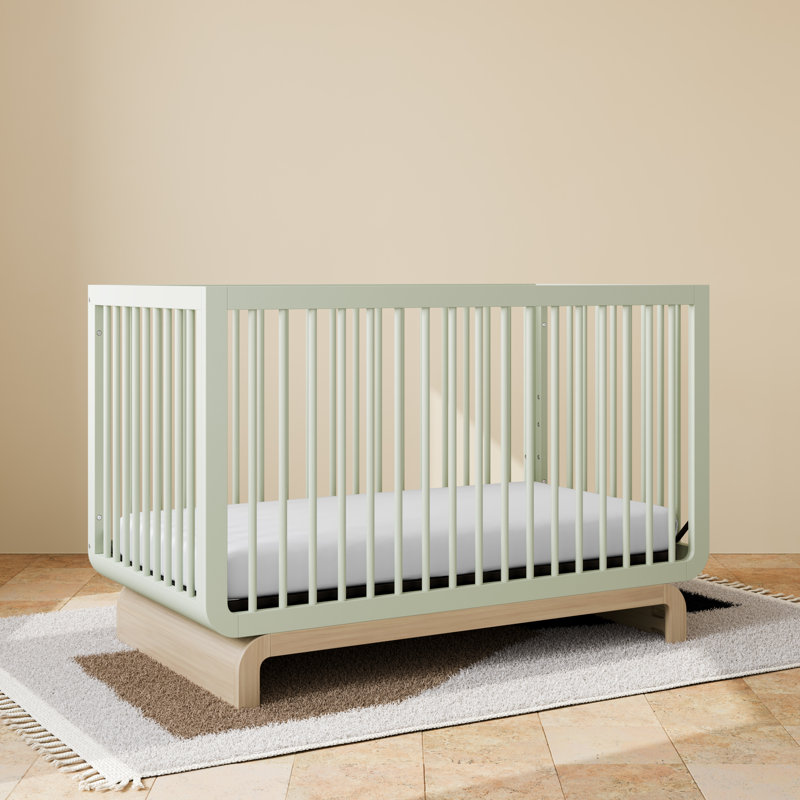 Santorini 5-In-1 Convertible Crib, Sage/Driftwood, Crib
