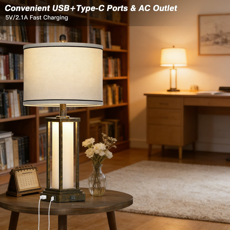 Ensemble de 2 lampes de table Farmhouse