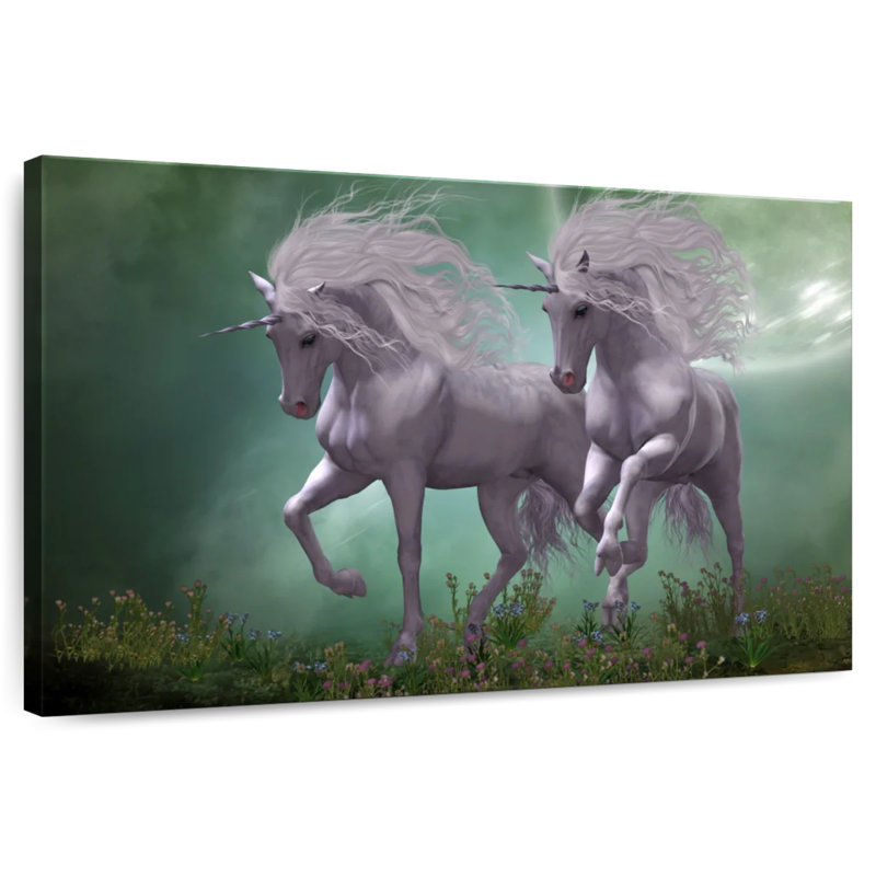 Amateurs de licorne, H 30 po x l 45 po