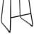 Upholstered Counter Stool with Metal Frame