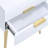 White+Gold 2 Side Table - Compact For Smaller Areas, End Table, Nightstand Function White And Gold Ideal For Small Space Furnishings Mid-Century Modern-1215768827