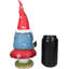 Gnome festif utilisant un champignon de champignon