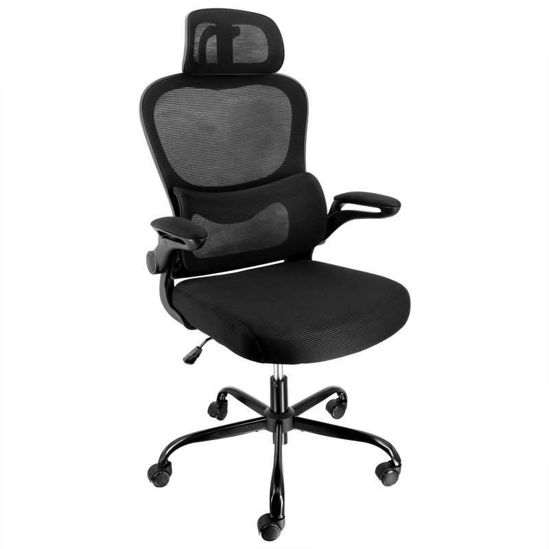 Chaise de bureau en tissu Lillienne