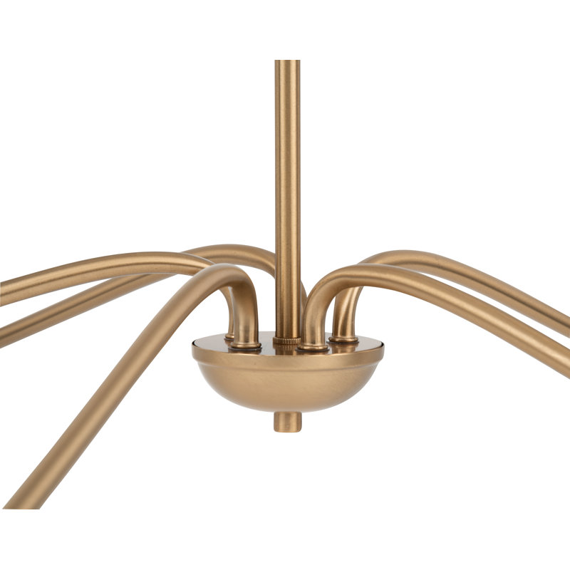 Grimbly 5 - Light Dimmable Classic / Traditional Chandelier, Gold