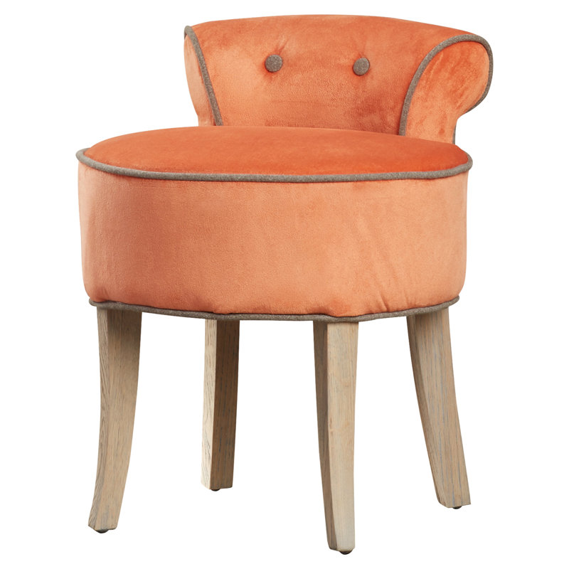 Tabouret de coiffeuse en bois massif
