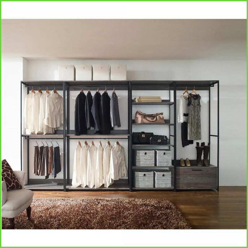 Système de rangement modulaire avec rangement très profond | Rustique | Mélamine