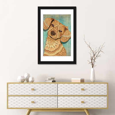 Schatzi brown, impression sur toile tendue
