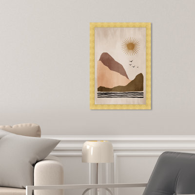 «Modern Peak Sunny Sky», impression encadrée pour le salon