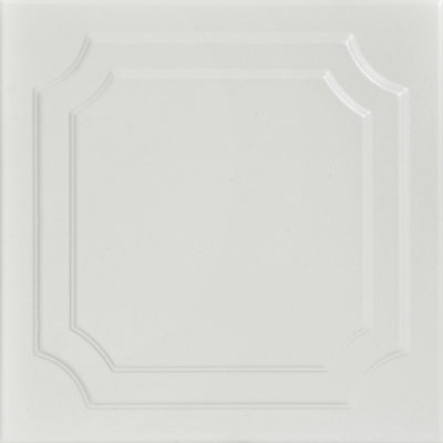 Carreau de plafond en polystyrène à coller 1,6 pi x 1,6 pi Virginia