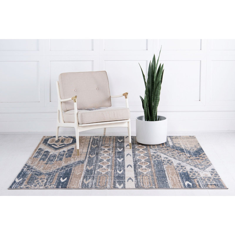 Wenden Ikat Indoor Rug, Square 8'
