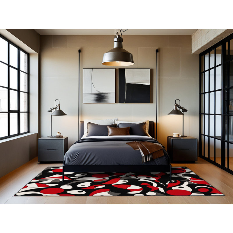 Flame Reverie Rug, Round 7'