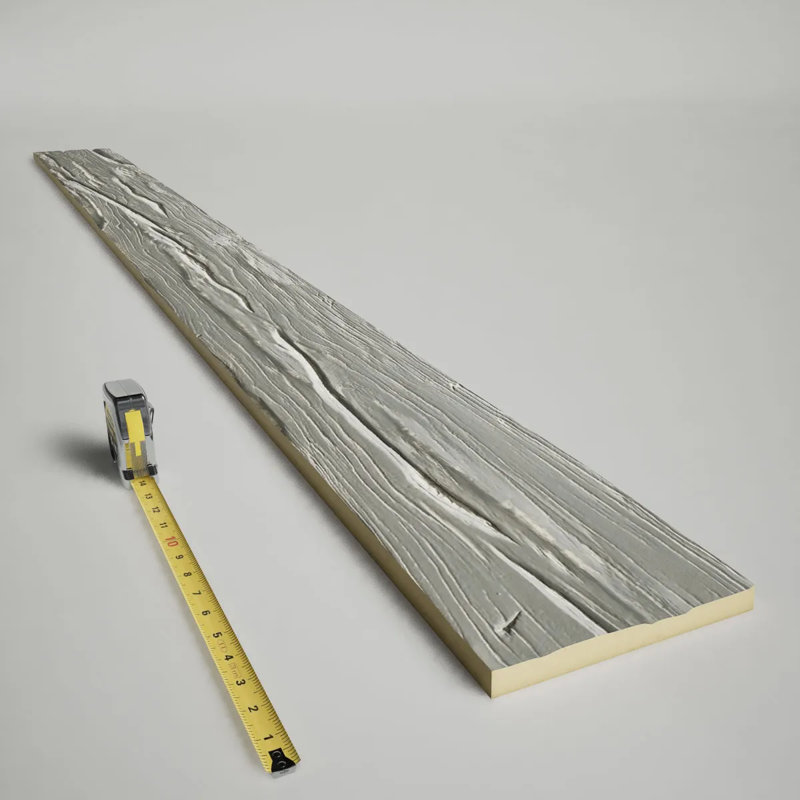 Planche en faux bois Riverwood Endurathane, H 8 po x l 72 po x P 1 po, Cachemire