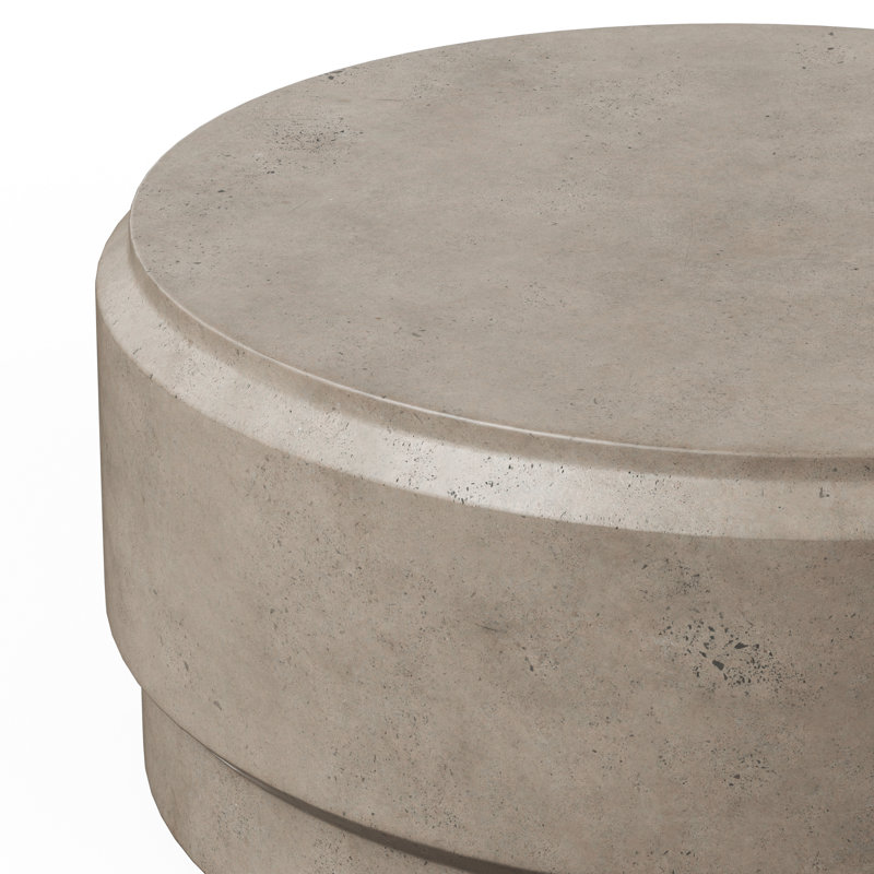 Cassis Single Coffee Table, Concrete