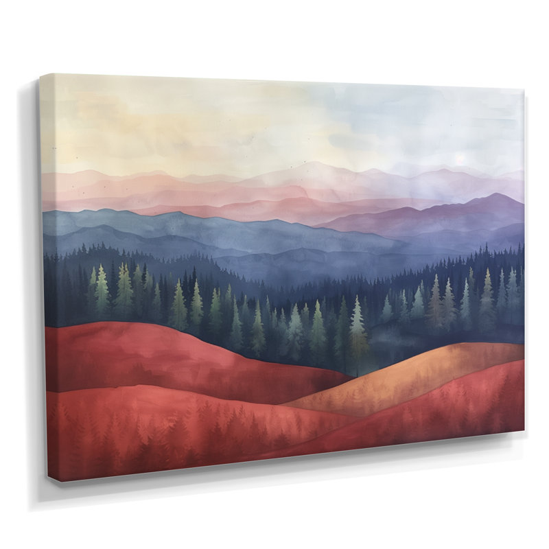 Christner - campagne, impression d'art mural, Toile tendue, H 16 po x l 32 po