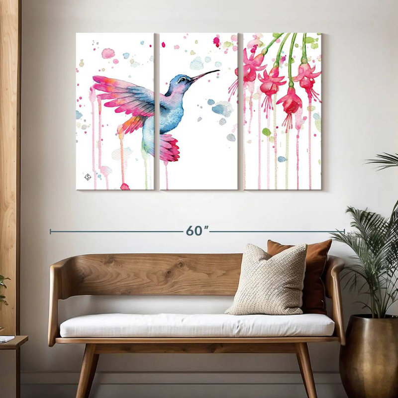 Jardin de colibris Brampt, H 32 po x l 50 po