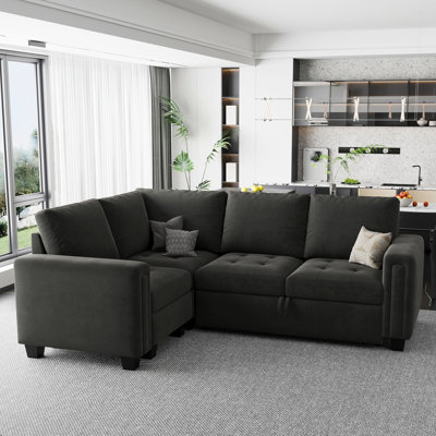 Canapé-lit modulaire en L Shavera