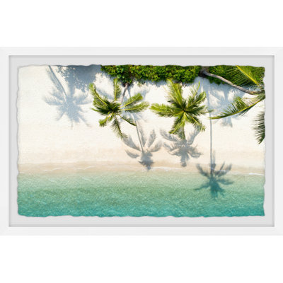 Palm Tree Shadows 1 Piece Single Picture Frame Painting