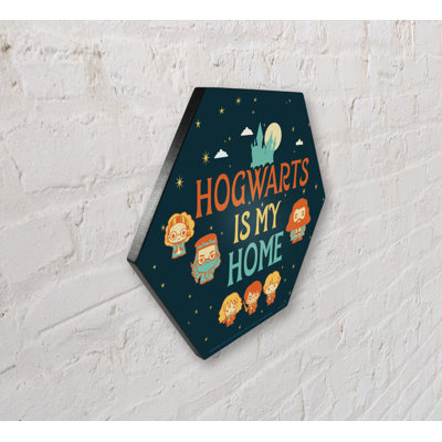 Harry Potter (Hogwarts Is My Home) Knexagon Wood Print