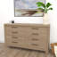 Commode 8 tiroirs brun clair