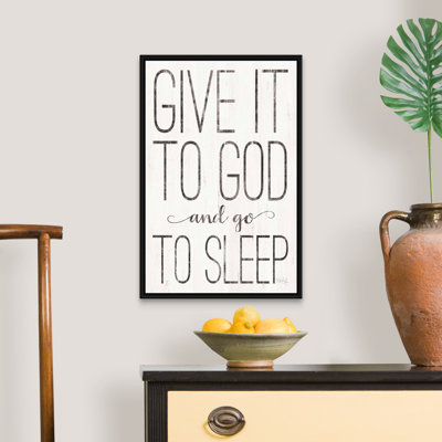 "Give it to God" par Marla Rae, art textuel sur toile