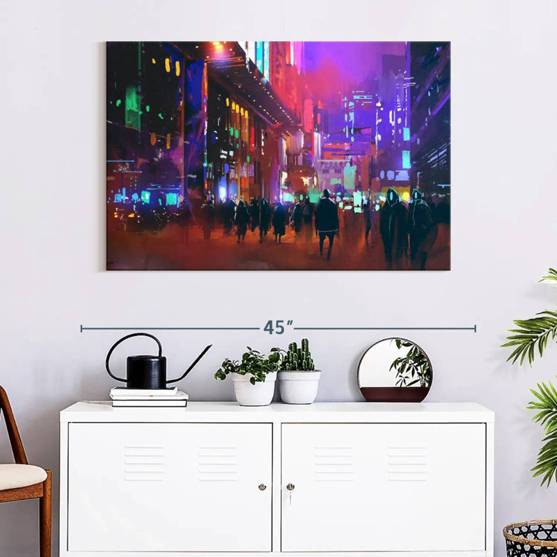 Sci-Fi City, 26" H x 39" W