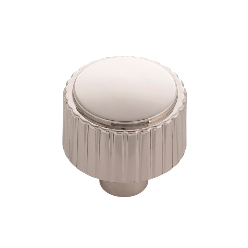 Sinclaire Collection Knob 1-1/4 Inch Diameter, Polished Nickel