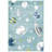 Higuera Teal/Ivory/Gray Area Rug-1831973097