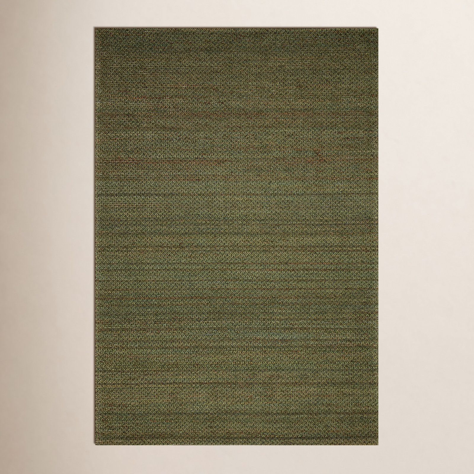 Abisai Green Hand-Woven Jute Rug, Rectangle 7'9" x 9'9"