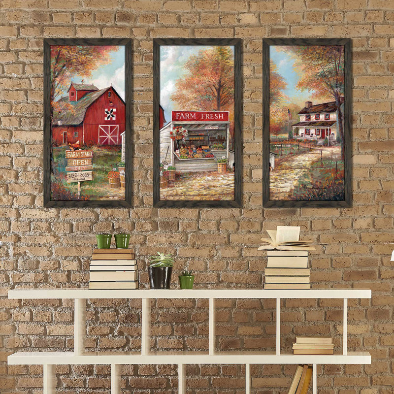 «Farm Fresh», reproduction de peinture à l'huile à multiples images, L 40,5 po x H 25,5 po x P 1 po