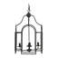 Lustre à 4 lumières de 17,3 po x 17,3 po x 28,7 po Malin, luminaire suspendu pour vestibule de salle à manger, ampoule non incluse