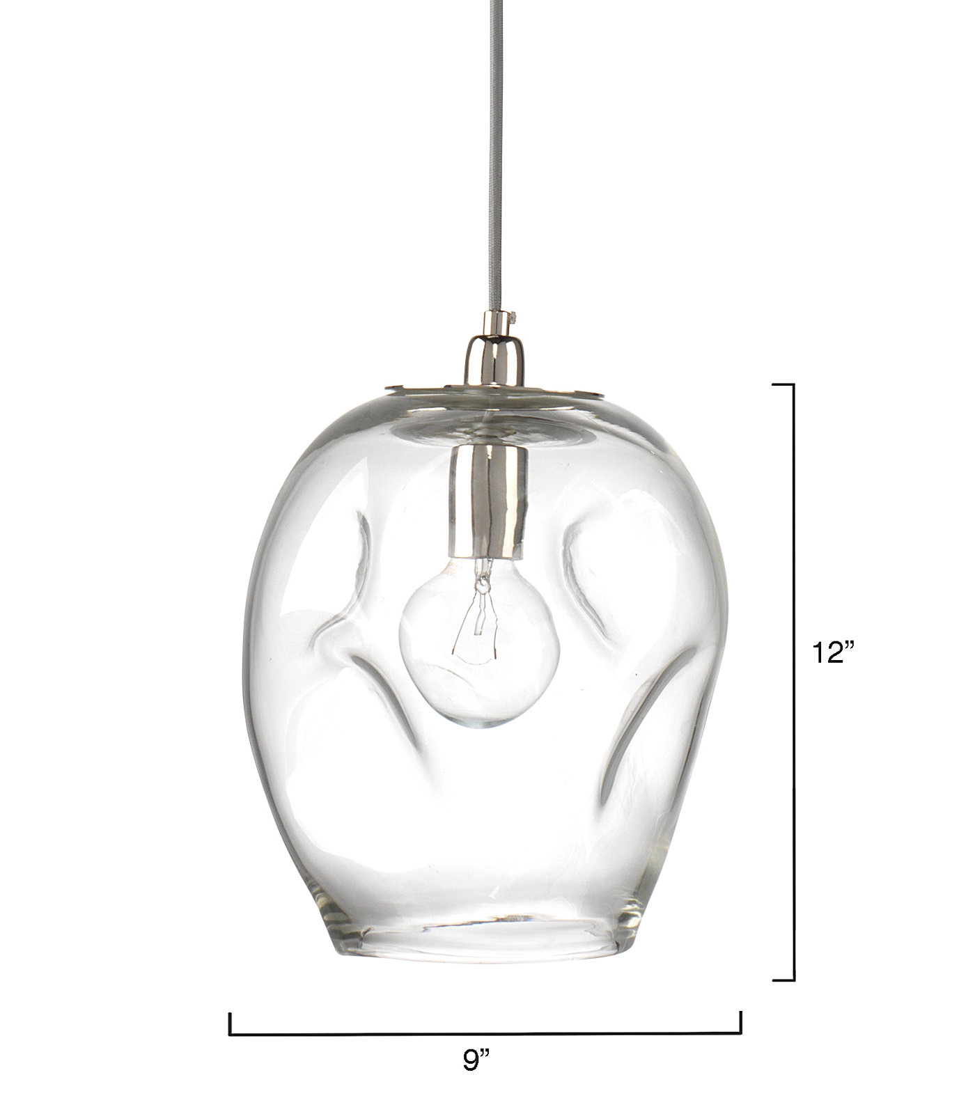 Tyndall 1-Light Pendant, Clear