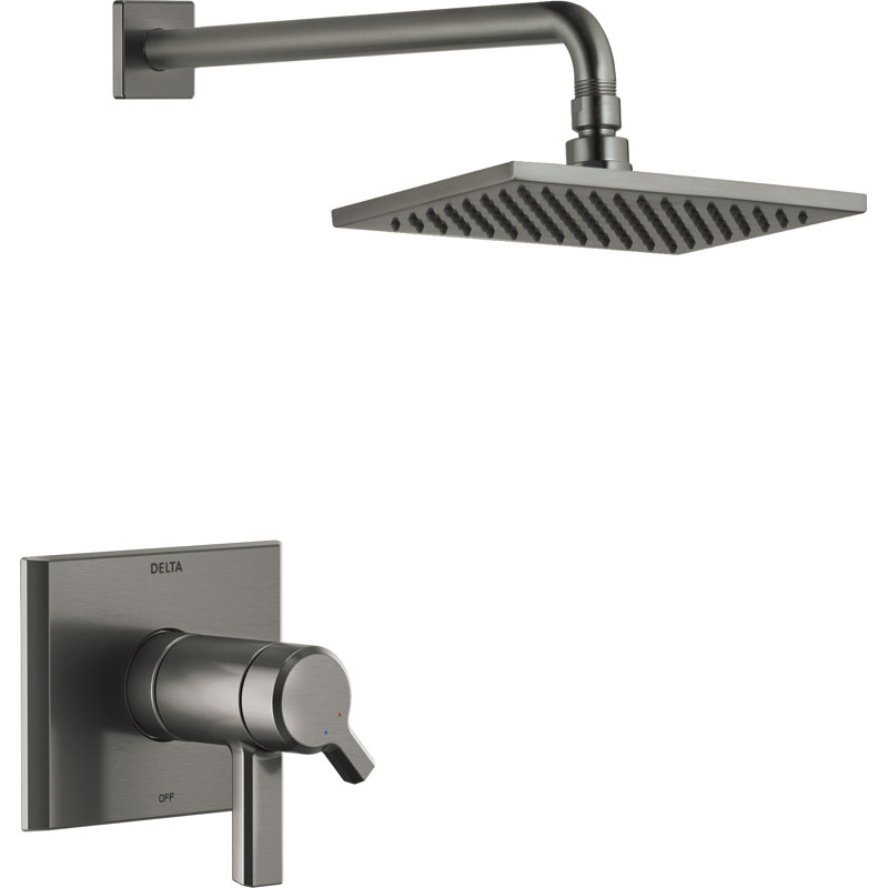 Pivotal® Shower Faucet with H2Okinetic® Technology, Lumicoat Black Stainless