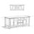 Redmond 72"W Solid Wood Transitional TV Stand for TVs up to 80" with 2 Cabinets, 2 Drawers, and Open Shelves-664721194