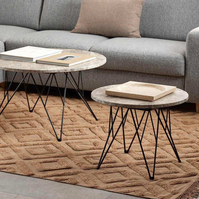 End Table, Brown/Grey