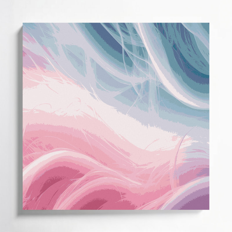 Gradient abstrait 79, toile beige, H 12 po x l 12 po
