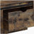 Rustic Oak Coffee Table with Sliding Barn Door