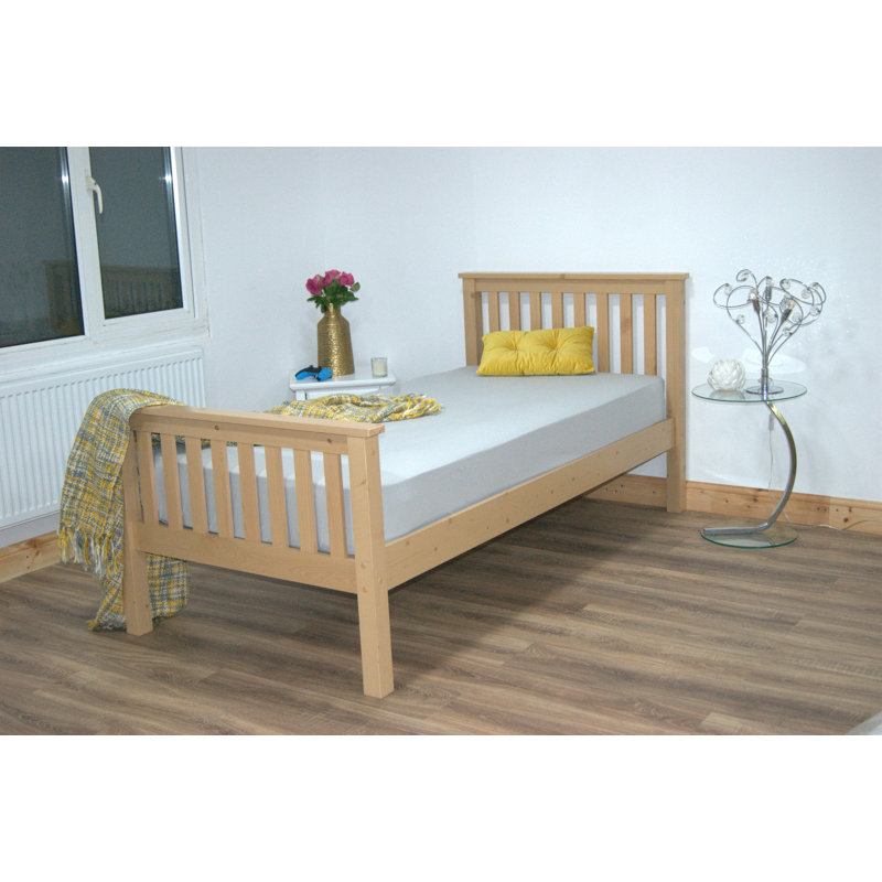 Hampshire UV Waxed Pine Wooden Bed, Single