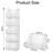 Hanging Closet Organizer And Storage, Clothes Hanging Shelves Wire Baskets For Clothing Sweaters Purse Handbags Shoes White 5 Tier